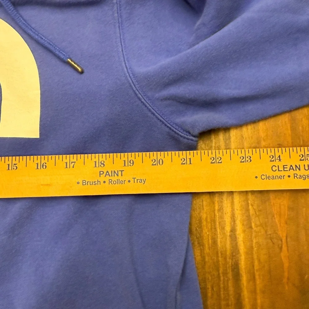 The North Face Mens‎ Hoodie Blue Logo Pullover Size L